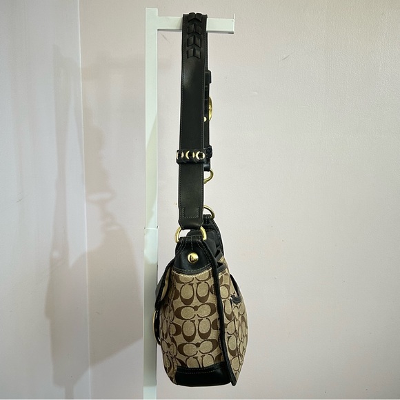 Coach Bleeker Signature Canvas and Leather Shoulder Bag 11434 - Picture 5 of 14